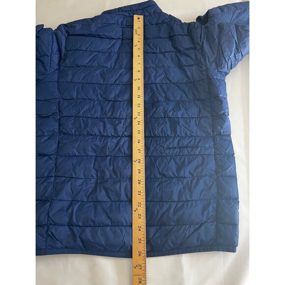 Old Navy Mens Puffer Jacket Small Blue Polyester Full Zip Quilted Lightweight - Picture 11 of 12
